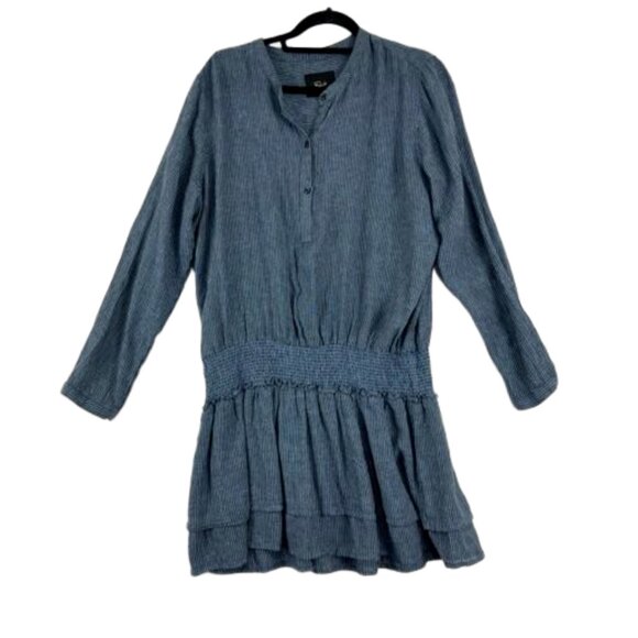 Rails Juliette Salem Stripe Linen-Rayon Midi Dress Women’s Size L - Picture 1 of 16